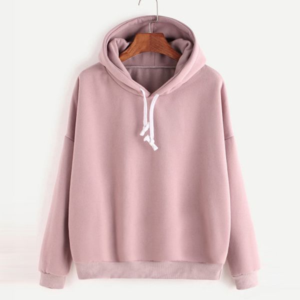 2018 women autumn winter hoodies solid color loose pullover female casual long sleeve keeping warm sweatshirts for office wear, Black
2018 women autumn winter hoodies solid color loose pullover female casual long sleeve keeping warm sweatshirts for office wear, Black