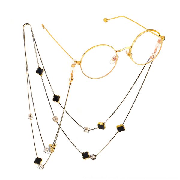 sweater pendant glasses two-use black snake chain grass pendant double-layer glasses chain, Blue
sweater pendant glasses two-use black snake chain grass pendant double-layer glasses chain, Blue