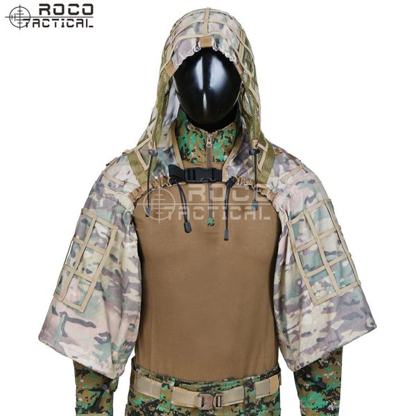 rocotactical army sniper coat viper hood tactical combat sniper suit ghillie suit hood for paintball cp multicam, Camo
rocotactical army sniper coat viper hood tactical combat sniper suit ghillie suit hood for paintball cp multicam, Camo