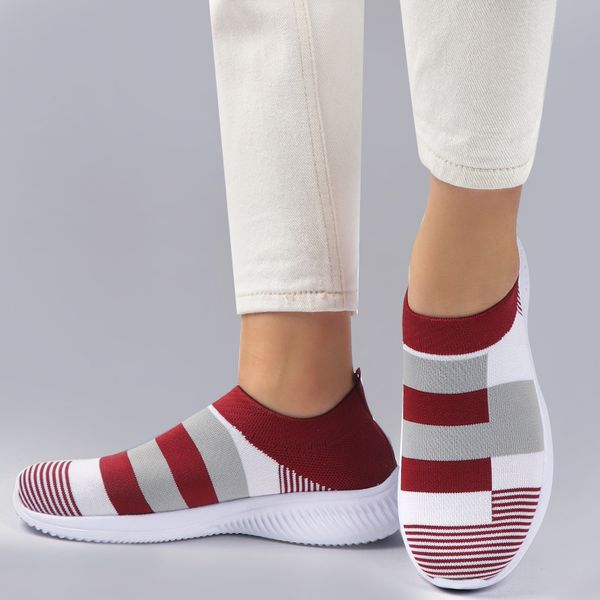 women woman striped sock sneakers slip on knitted vulcanized shoes causal trainers zapatillas mujer deportiva mx200425, Black
women woman striped sock sneakers slip on knitted vulcanized shoes causal trainers zapatillas mujer deportiva mx200425, Black