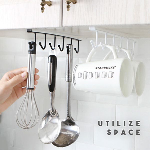 2019 under cabinet hanger rack 6 hooks kitchen cupboard storage cupboard shelf hook #1
2019 under cabinet hanger rack 6 hooks kitchen cupboard storage cupboard shelf hook #1