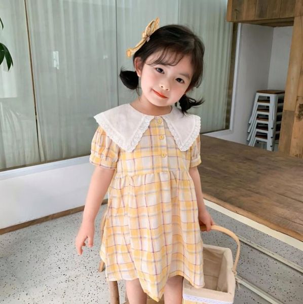 2020 new style girls plaid dress cotton fashion summer girls dresses 2-7t qa661, Red;yellow
2020 new style girls plaid dress cotton fashion summer girls dresses 2-7t qa661, Red;yellow