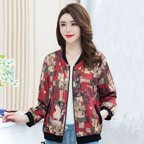 women's jackets 2021 spring large size middle-aged nine-point sleeve jacket baseball uniform loose female w393, Black;brown
women's jackets 2021 spring large size middle-aged nine-point sleeve jacket baseball uniform loose female w393, Black;brown