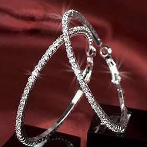 30-90mm mixed austrian crystal stone 925 sterling silver hoop circle earring jewelry gifts women girls trendy bijoux, Golden;silver
30-90mm mixed austrian crystal stone 925 sterling silver hoop circle earring jewelry gifts women girls trendy bijoux, Golden;silver