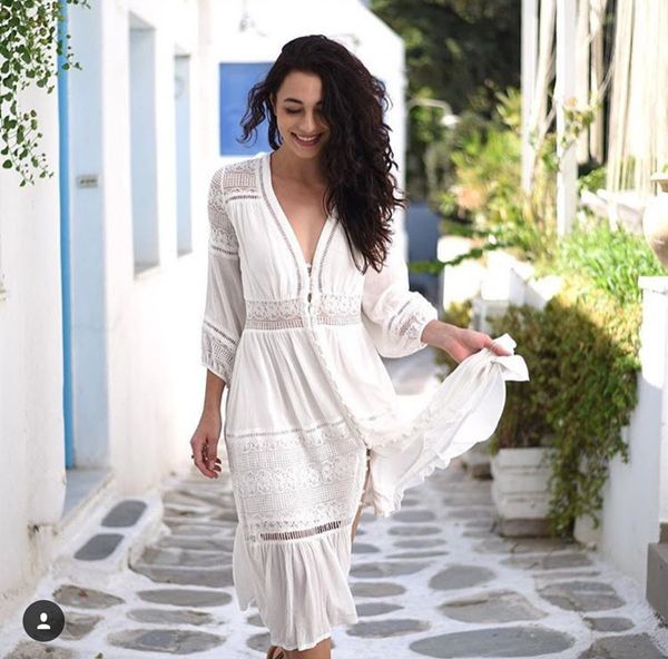summer long maxi dress women v neck dresses loose casual short sleeve lace bohemian vestidos loose robe, Black;pink
summer long maxi dress women v neck dresses loose casual short sleeve lace bohemian vestidos loose robe, Black;pink