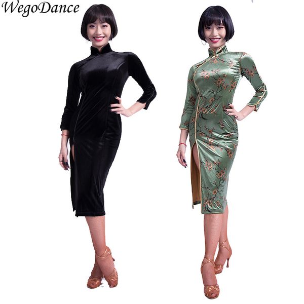 new long sleeve dance dress latin dance competition dresses woman hipping, Black;red
new long sleeve dance dress latin dance competition dresses woman hipping, Black;red