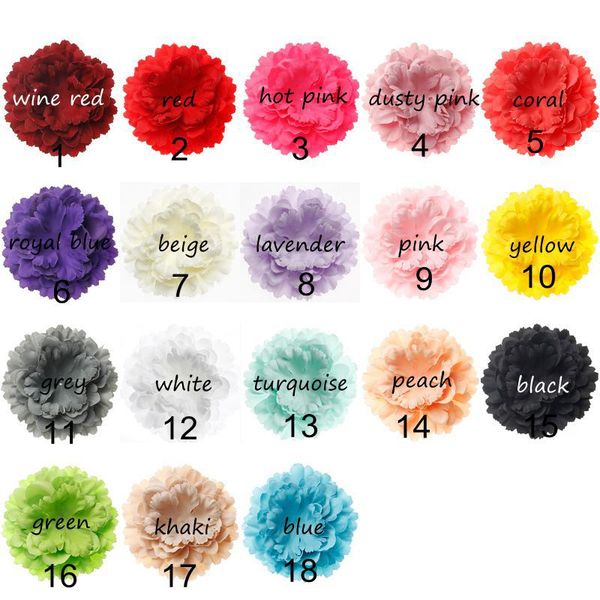 nishine 30pcs/lot 4.8" multilayer peony fabric flower for baby girls handmade headband brooch cute diy hair flower accessories, Slivery;white
nishine 30pcs/lot 4.8" multilayer peony fabric flower for baby girls handmade headband brooch cute diy hair flower accessories, Slivery;white