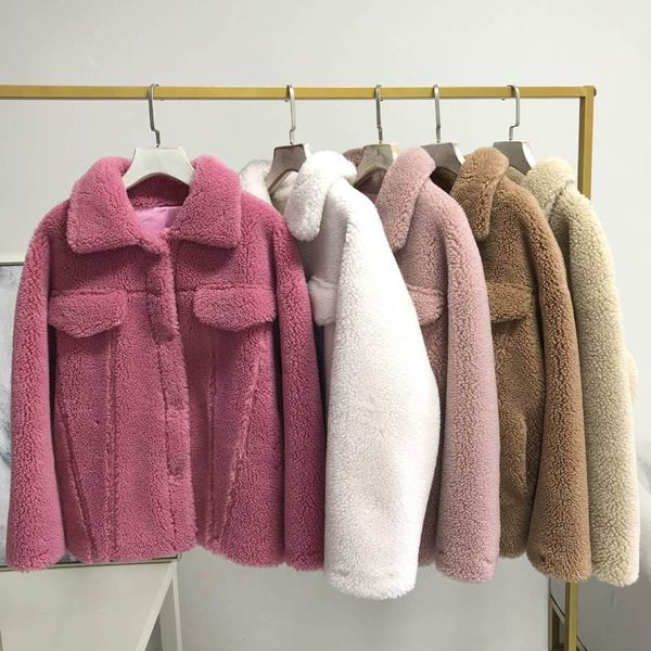 real fur coat women vintage autumn winter coat women short korean oversize wool jacket abrigos mujer invierno 2019 yy672, Black
real fur coat women vintage autumn winter coat women short korean oversize wool jacket abrigos mujer invierno 2019 yy672, Black