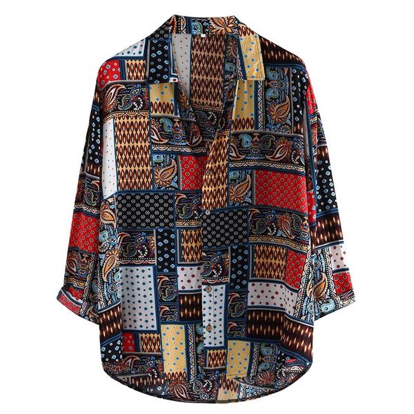 men's explosive retro ethnic style loose long sleeve shirt printing loose long sleeve stand collar lapel casual shirt#bl1, White;black
men's explosive retro ethnic style loose long sleeve shirt printing loose long sleeve stand collar lapel casual shirt#bl1, White;black