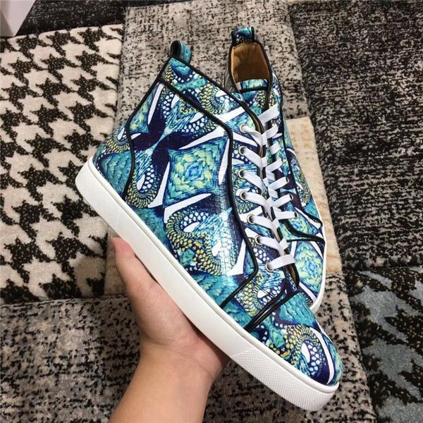 new season red bottom high cut orlato men's flat fashion sneakers black and white nicograf printed patent leather luxury soles red shoe
new season red bottom high cut orlato men's flat fashion sneakers black and white nicograf printed patent leather luxury soles red shoe