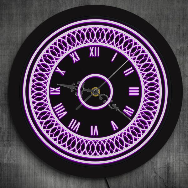 3d pattern led lighting wall clock with multi color changes vintage black round silent wall clock mandala circle design horloge
3d pattern led lighting wall clock with multi color changes vintage black round silent wall clock mandala circle design horloge