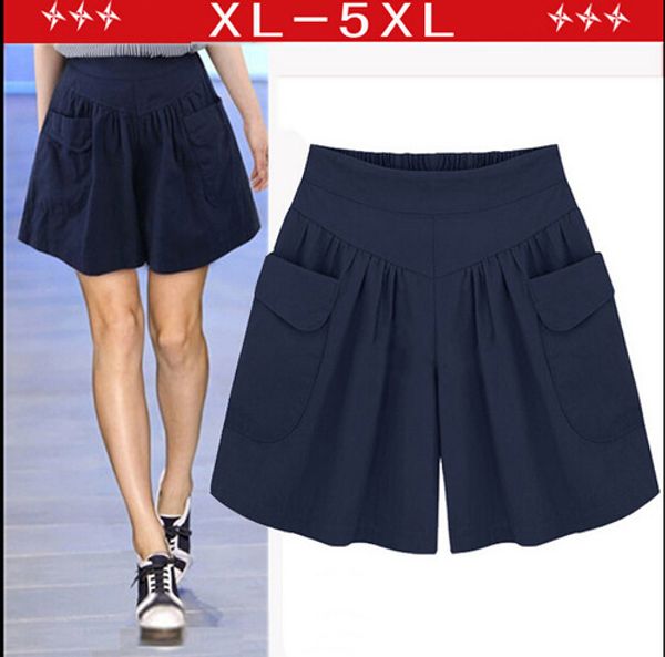 2016 summer new style europe and america loose-fit shorts elastic waist large size fat mm slimming versatile pants, Black
2016 summer new style europe and america loose-fit shorts elastic waist large size fat mm slimming versatile pants, Black