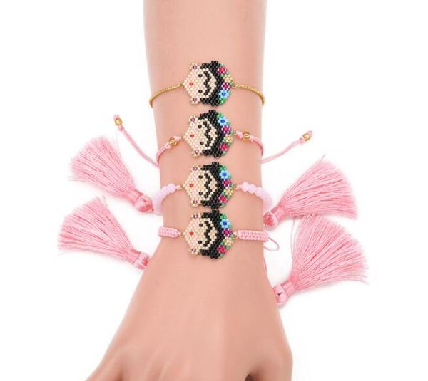 2019 new cartoon bracelets for women charm pink gold tassel bracelets hand-made jewelry beads woven boho miyuki jewelry gift, Black
2019 new cartoon bracelets for women charm pink gold tassel bracelets hand-made jewelry beads woven boho miyuki jewelry gift, Black