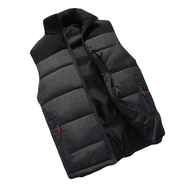 men's autumn and winter new thickening warm vest fashion sleeveless coat men sleeveless vest jacket waistcoat mens homme, Black;white
men's autumn and winter new thickening warm vest fashion sleeveless coat men sleeveless vest jacket waistcoat mens homme, Black;white