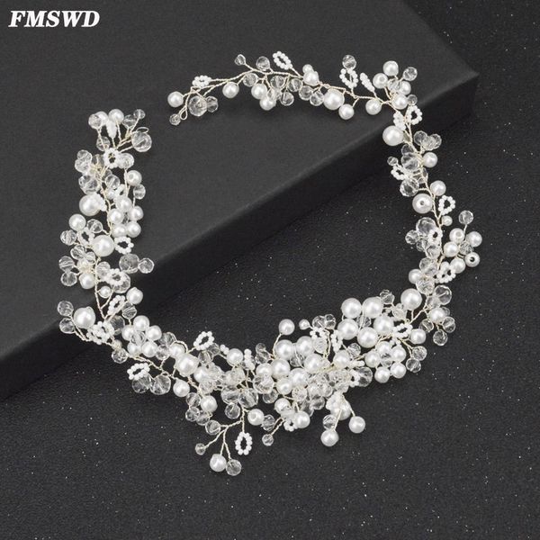 fmswd luxury silver wedding headband pearl hair accessories bridal head jewelry handmade crystal ladies headwear hair band fd016, Golden;white
fmswd luxury silver wedding headband pearl hair accessories bridal head jewelry handmade crystal ladies headwear hair band fd016, Golden;white