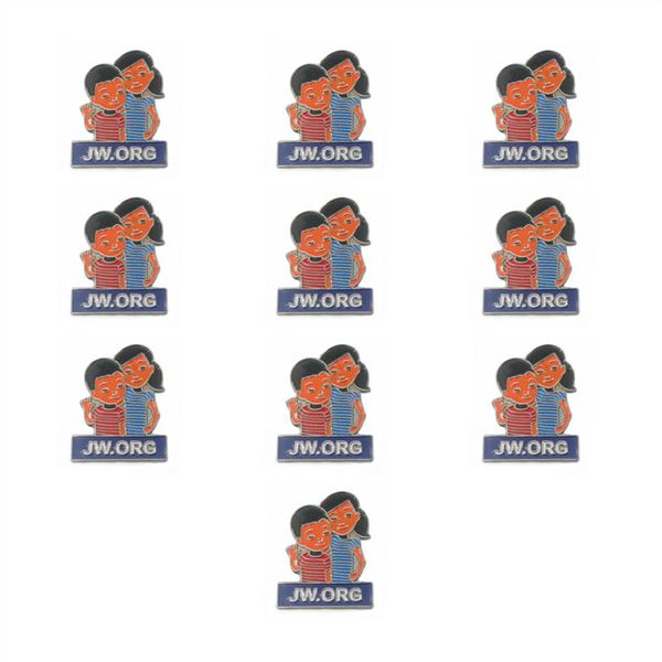 wholesale 100pcs jw.org caleb and sophia lapel pin jehovah witness - - jw.org neck tie hat tack clip women or men suit, Gray
wholesale 100pcs jw.org caleb and sophia lapel pin jehovah witness - - jw.org neck tie hat tack clip women or men suit, Gray