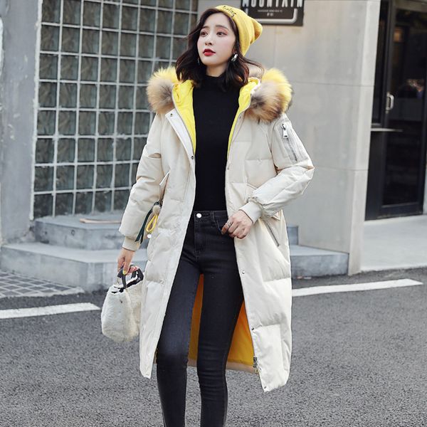 2019 winter korean-style new style raccoon dog genuine fur collar women's fashion hooded down jacket 8819505, Black;white
2019 winter korean-style new style raccoon dog genuine fur collar women's fashion hooded down jacket 8819505, Black;white