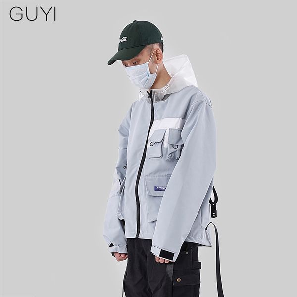 hip hop patchwork multi pockets hooded trench men jacket harajuku fashion casual ribbon windbreaker coat streetwear outerwear, Black;brown
hip hop patchwork multi pockets hooded trench men jacket harajuku fashion casual ribbon windbreaker coat streetwear outerwear, Black;brown