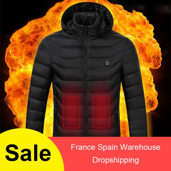 men winter thick usb heating cotton waterproof windbreaker hooded winter coat men thick warm mens parka, Blue;black
men winter thick usb heating cotton waterproof windbreaker hooded winter coat men thick warm mens parka, Blue;black