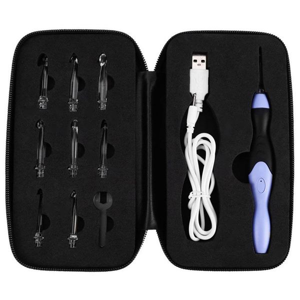 crochet with light hooks led knitting needles and accessories crochet agulhas set usb, Black
crochet with light hooks led knitting needles and accessories crochet agulhas set usb, Black