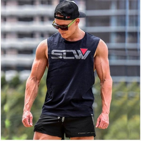 mens bodybuilding tank gyms fitness sleeveless shirt new male cotton clothing casual fashion singlet vest undershirt famous, White;black
mens bodybuilding tank gyms fitness sleeveless shirt new male cotton clothing casual fashion singlet vest undershirt famous, White;black