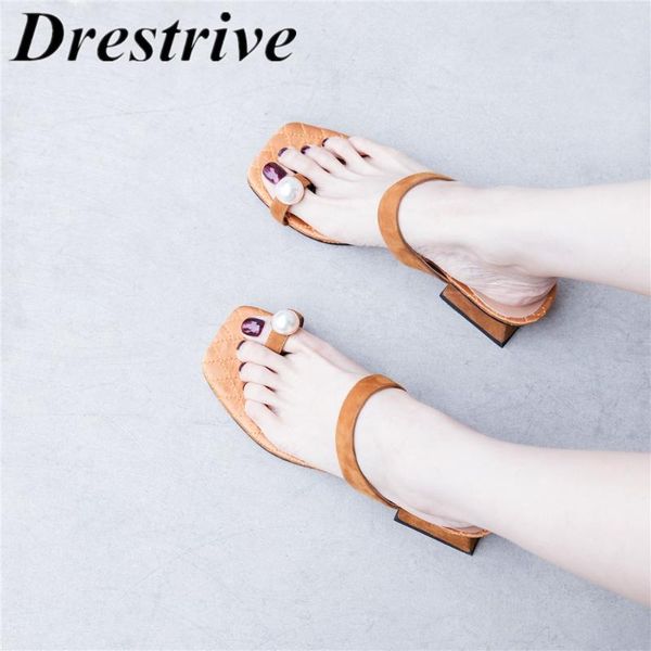 drestrive women's sandals pearl flip flops thick heels 4.5 cm kid suede square toe girls slippers casual shoes big size 42, Black
drestrive women's sandals pearl flip flops thick heels 4.5 cm kid suede square toe girls slippers casual shoes big size 42, Black