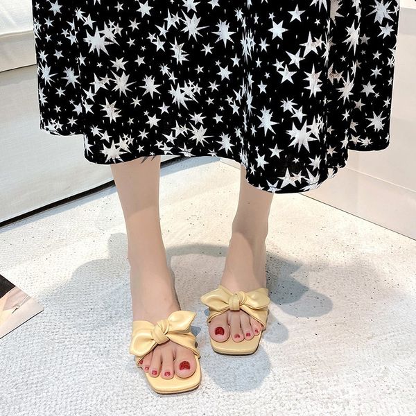 bow slippers women low heel slippers candy colors square toe slides summer outdoor vacation open toe slides women 2020 new, Black
bow slippers women low heel slippers candy colors square toe slides summer outdoor vacation open toe slides women 2020 new, Black