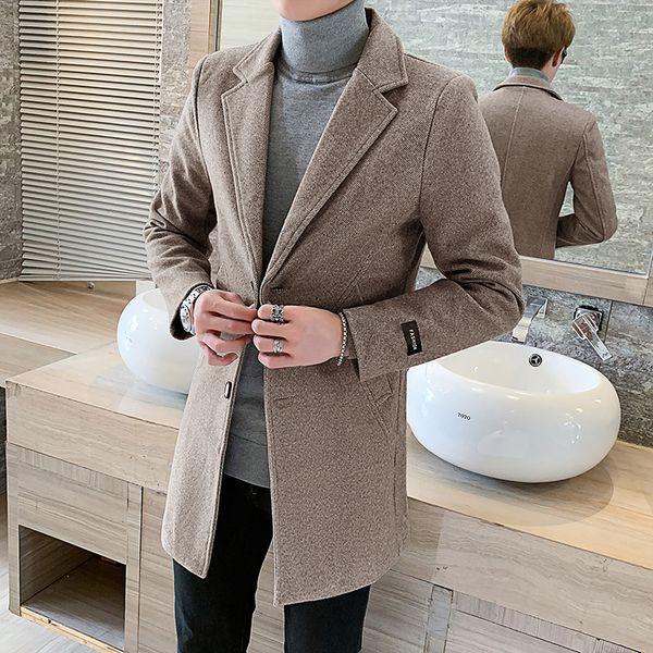2019 new brand winter wool blends coats men casual overcoat male business formal windbreaker jackets men long coat plus size 5xl, Black
2019 new brand winter wool blends coats men casual overcoat male business formal windbreaker jackets men long coat plus size 5xl, Black