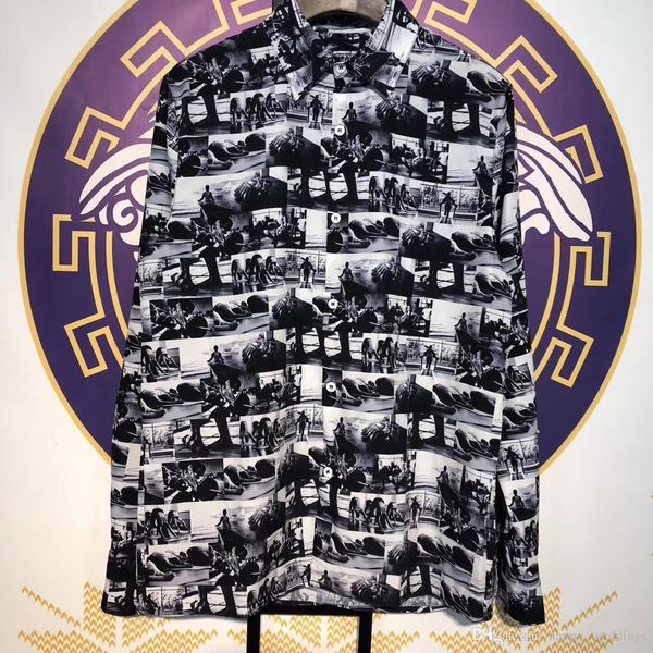 2019 version full yoga ps printed women men casual cotton shirts men streetwear long sleeve shirts, White;black
2019 version full yoga ps printed women men casual cotton shirts men streetwear long sleeve shirts, White;black