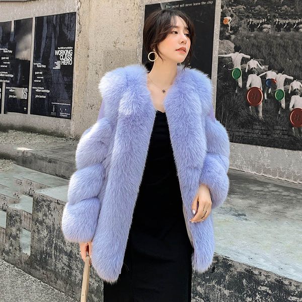 

100% genuine fur coat women winter jacket natural sheepskin leather middle long outwear real fur female clothing, Black