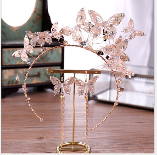 crystal smart butterfly crown bride hair hoop jewelry wedding dresses with headwear, Slivery;golden
crystal smart butterfly crown bride hair hoop jewelry wedding dresses with headwear, Slivery;golden