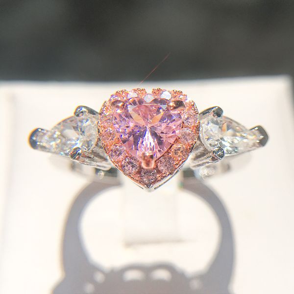 luxury 100% solid 925 sterling silver heart rings for women fashion engagement wedding jewelry gift pink cz ring size 5-10, Slivery;golden
luxury 100% solid 925 sterling silver heart rings for women fashion engagement wedding jewelry gift pink cz ring size 5-10, Slivery;golden