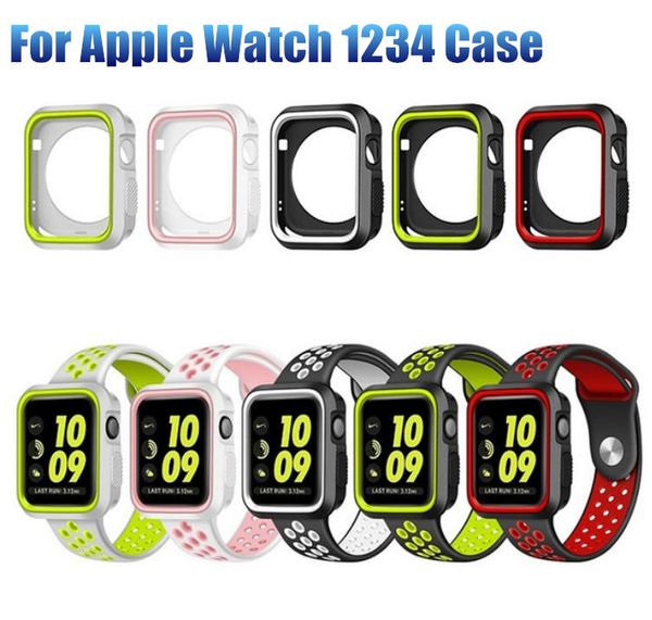 Protective wri t watch ca e with double color 42mm 38mm 40mm 44mm iwatch ilicone cover for apple watch 4 123 watch
Protective wri t watch ca e with double color 42mm 38mm 40mm 44mm iwatch ilicone cover for apple watch 4 123 watch