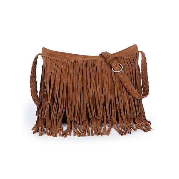 new fashion lady women faux suede leather tassel fringe crossbody shoulder handbag messenger bag solid soft zip large capacity
new fashion lady women faux suede leather tassel fringe crossbody shoulder handbag messenger bag solid soft zip large capacity