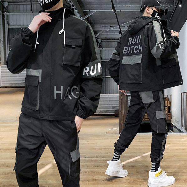 tooling suit male korean version of the trend of wild casual two-piece sports function clothing new spring, Gray
tooling suit male korean version of the trend of wild casual two-piece sports function clothing new spring, Gray