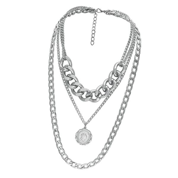 retro womens sweater necklace chain with pendant charm clothing accessory hypoallergenic lightweight, Silver
retro womens sweater necklace chain with pendant charm clothing accessory hypoallergenic lightweight, Silver