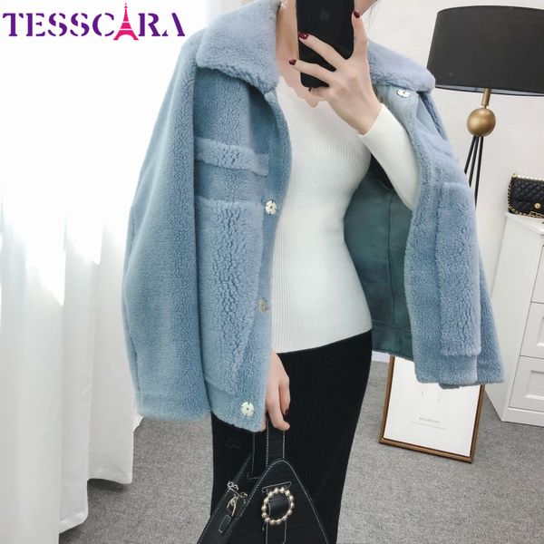 tesscara women autumn & winter fur leather suede wool blend jacket coat female basic jackets designer short outerwear & coats, Black
tesscara women autumn & winter fur leather suede wool blend jacket coat female basic jackets designer short outerwear & coats, Black