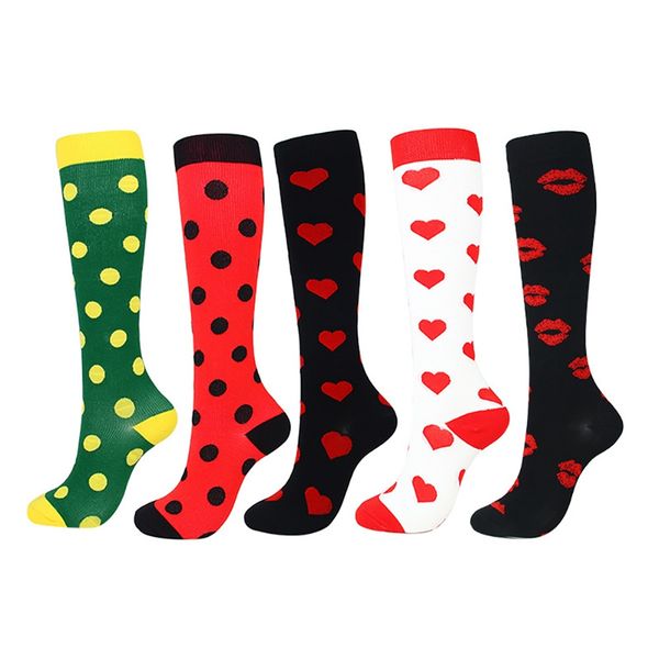 men women compression socks happy tube socks support nylon outdoor long high tube accessories, Black
men women compression socks happy tube socks support nylon outdoor long high tube accessories, Black