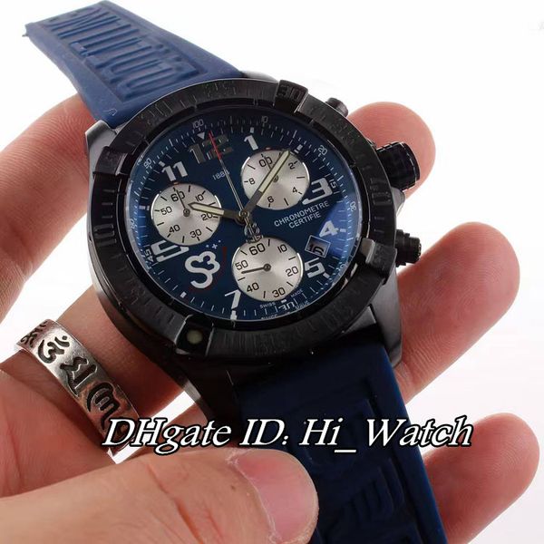 new super avenger a1337011 pvd black steel case 43mm black dial silver subdial miyota chronograph mens watch rubber watches sports bre-a80c3, Slivery;brown
new super avenger a1337011 pvd black steel case 43mm black dial silver subdial miyota chronograph mens watch rubber watches sports bre-a80c3, Slivery;brown