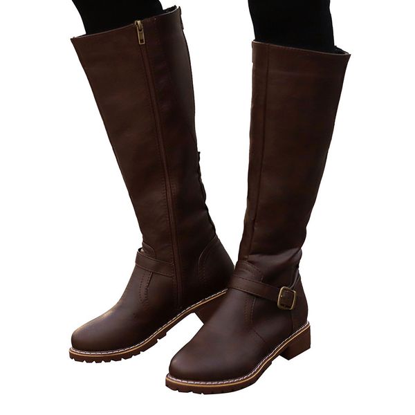 sagace vintage women square heel zipper leather boots keep warm boots round toe shoes ankle para mulheres salto 2019, Black
sagace vintage women square heel zipper leather boots keep warm boots round toe shoes ankle para mulheres salto 2019, Black