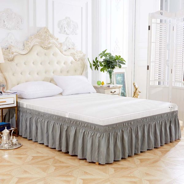 1pc modern solid gray dust ruffle split corners bed skirt bedding home bedroom decoration elastic band elegant pleated bed skirt
1pc modern solid gray dust ruffle split corners bed skirt bedding home bedroom decoration elastic band elegant pleated bed skirt