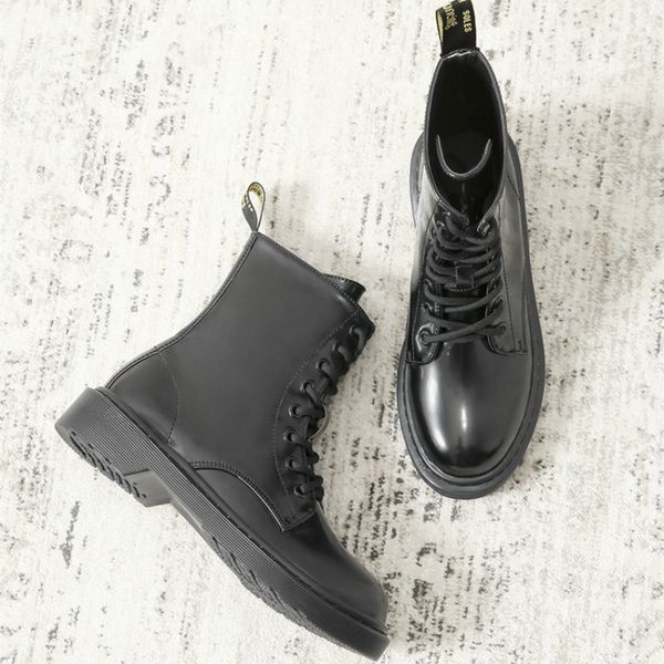 2019 ladies fashion casual wild girl boots solid color leather platform warm snow boots winter rain women, Black
2019 ladies fashion casual wild girl boots solid color leather platform warm snow boots winter rain women, Black