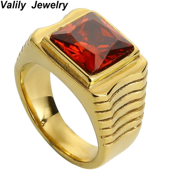 valily jewelry women's ring stainless steel gold red/black cubic zirconia stone rings for men wedding band simple lines rings
valily jewelry women's ring stainless steel gold red/black cubic zirconia stone rings for men wedding band simple lines rings