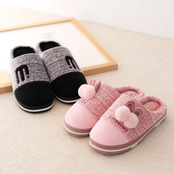 non-slip cartoon cute plus velvet indoor cotton slippers soft and comfortable winter warm ladies slippers room floor, Black
non-slip cartoon cute plus velvet indoor cotton slippers soft and comfortable winter warm ladies slippers room floor, Black