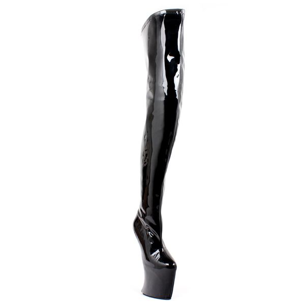 women platform boots heelless thigh high boots high heel zip over-the-knee boots for females shoes, Black
women platform boots heelless thigh high boots high heel zip over-the-knee boots for females shoes, Black