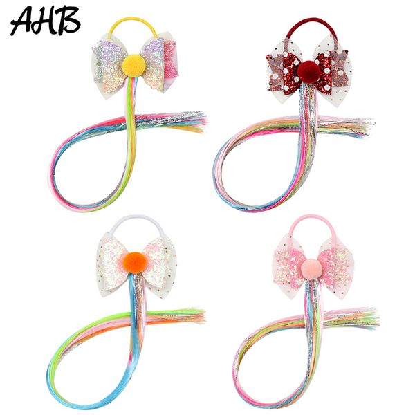 glitter hair bows elastic wig ponytail headwear twist braid rope headdress rubber bands hair bands cute girl accessories, Slivery;white
glitter hair bows elastic wig ponytail headwear twist braid rope headdress rubber bands hair bands cute girl accessories, Slivery;white