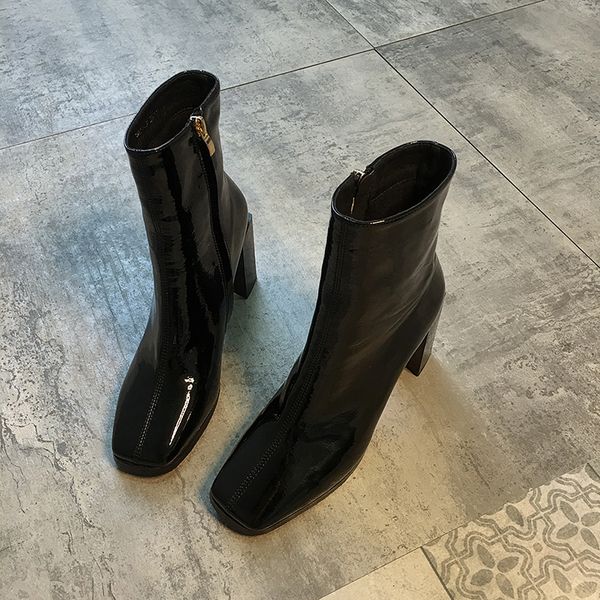 women's boots autumn shoes zipper boots-women luxury designer booties woman 2019 high heels rock fashion rubber ankle stiletto, Black
women's boots autumn shoes zipper boots-women luxury designer booties woman 2019 high heels rock fashion rubber ankle stiletto, Black