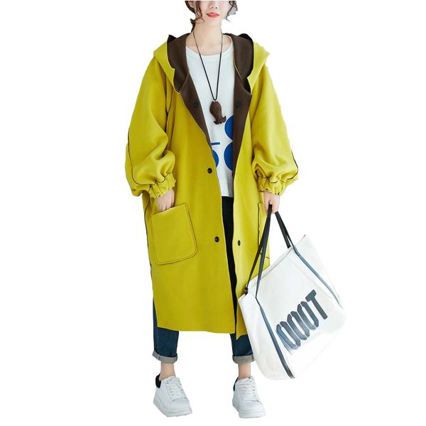 special plus size women's spring autumn coat fashion loose winter colors and two wears hooded trench coat women overcoat, Tan;black
special plus size women's spring autumn coat fashion loose winter colors and two wears hooded trench coat women overcoat, Tan;black