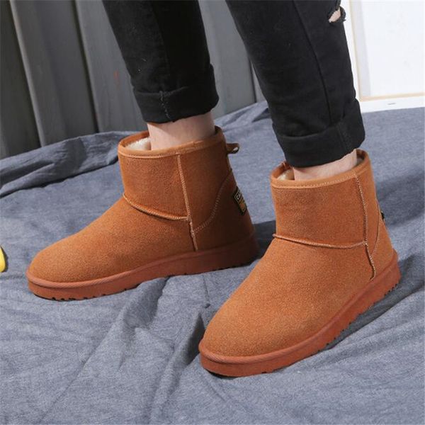 winter warm and velvet high to help men's snow boots classic cotton shoes casual shoes, Black
winter warm and velvet high to help men's snow boots classic cotton shoes casual shoes, Black