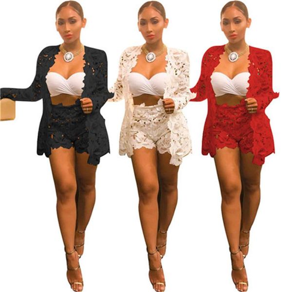womens summer 2pcs lace pants crew neck long sleeve fashion female clothing night club style sets, White
womens summer 2pcs lace pants crew neck long sleeve fashion female clothing night club style sets, White
